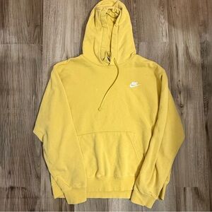 Nike Men's faded Yellow Hoodie men’s size L